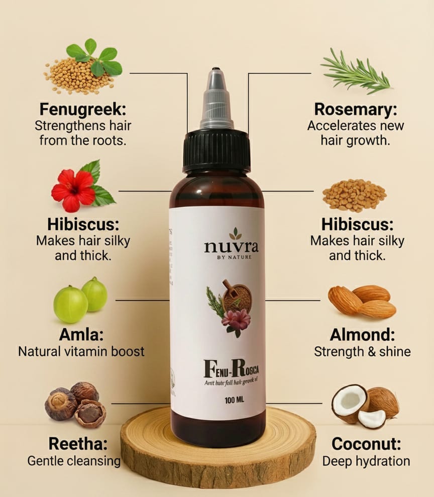 Fenu Rosica Hair oil of Nuvra By Nature