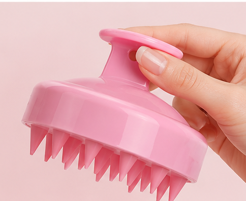Silicone Scalp Massager Brush | Hair Growth & Deep Cleansing Shampoo Massage Brush